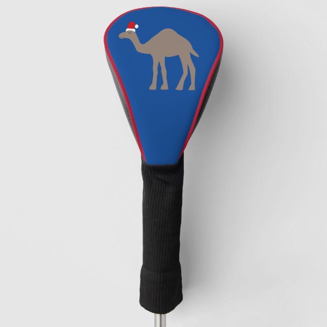 Cute Christmas Camel Golf Head Cover (Front)