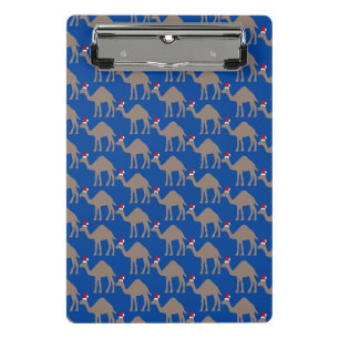 Cute Christmas Camel Patterned Mini Clipboard