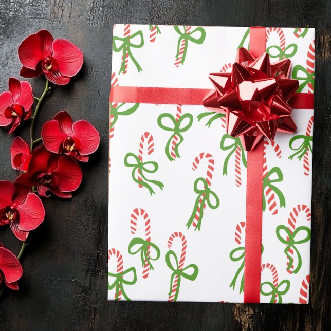 Cute Christmas Candy Canes Xmas Holiday Wrapping Paper (Cute Christmas Candy Canes Xmas Holiday Wrapping Paper
)