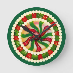 Cute Christmas Candy Wall Clock