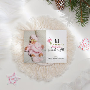 Cute Christmas Card Spa Girl Photo 