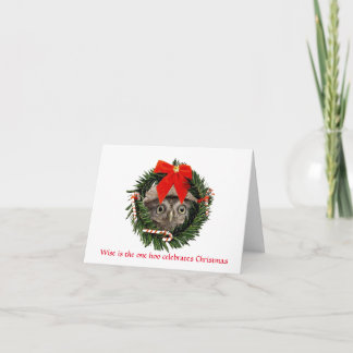 Cute Christmas Card with Owl