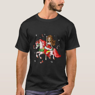 Cute Christmas Carousel Unicorn Horse Fairytale Me T-Shirt
