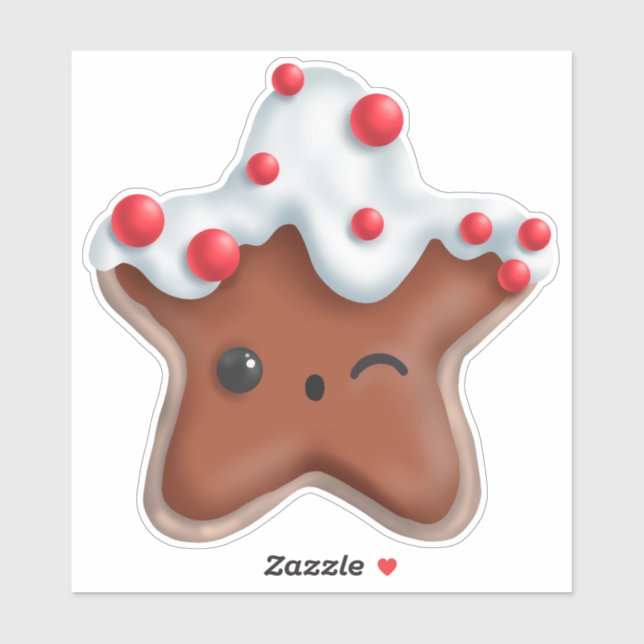 Cute Christmas Cartoon | Star Cookie (Sheet)