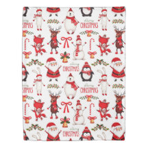 Cute Christmas Cartoons Pattern