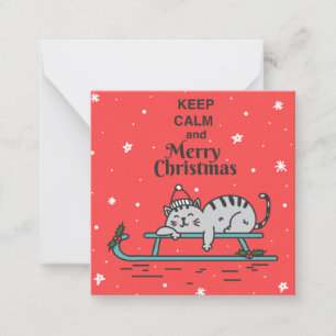 Cute Christmas Cat Card