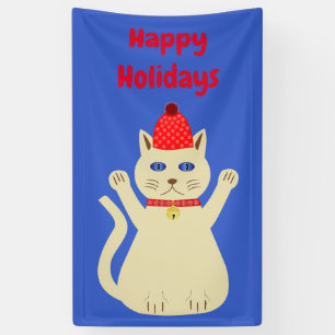 Cute Christmas Cat Custom Banner