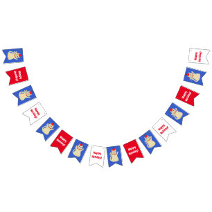 Cute Christmas Cat Custom Bunting