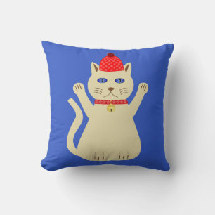 Cute Christmas Cat Double Sided Cushion