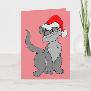 CUTE CHRISTMAS CAT MEOWY CHRISTMAS CARDS