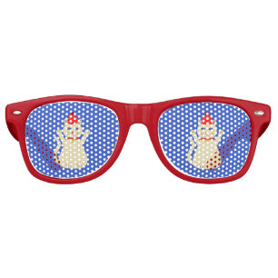 Cute Christmas Cat Retro Sunglasses