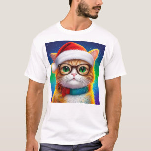 Cute Christmas Cat Santa Claus-68265 T-Shirt