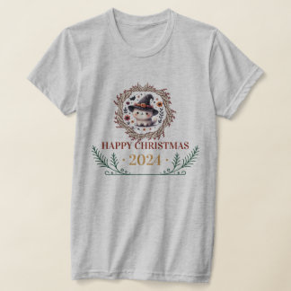 Cute Christmas Cat T-Shirt 2024 – Festive Holiday