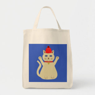 Cute Christmas Cat Tote Bag