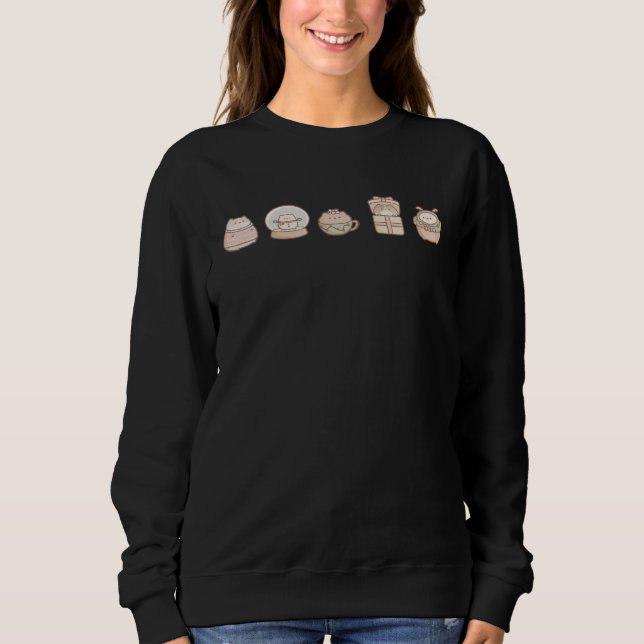 Cute Christmas Cats Snow Globe Hot Cocoa Sweater R (Front)