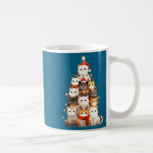 Cute Christmas Cats Tree Lights Holiday Kittens Il Coffee Mug