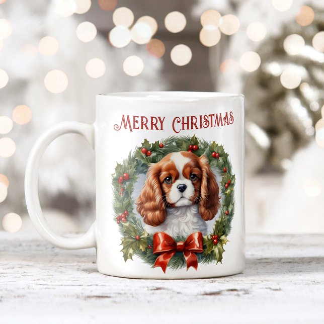 Cute Christmas Cavalier Dog Lover Mug (Cute Christmas Cavalier Dog Lover Mug)