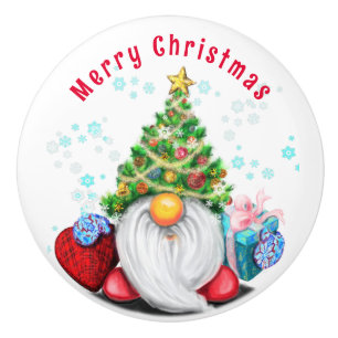 Cute Christmas Ceramic Knob