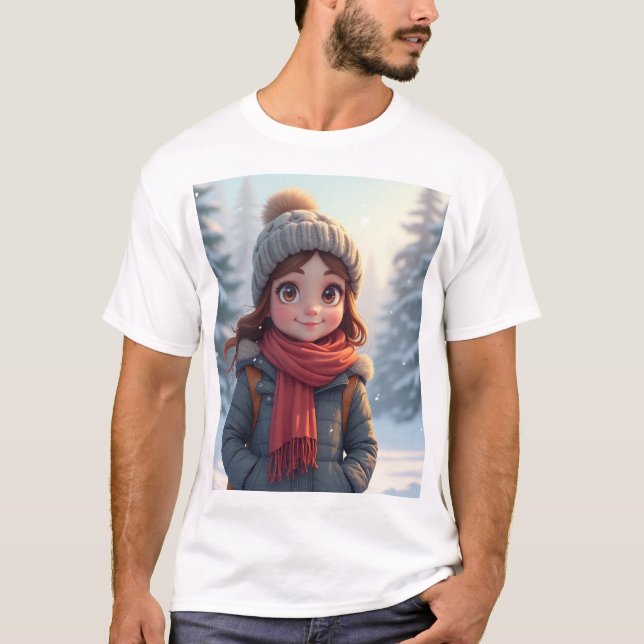 cute christmas character t-shirt (Front)