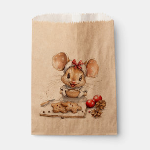 Cute Christmas Chef Mouse Favour Bag