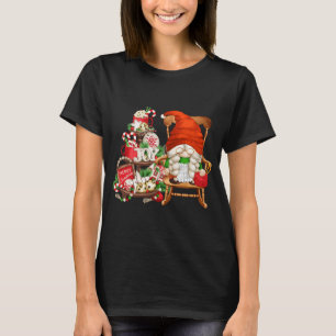 Cute Christmas Chrochet Grandma For Xmas With Knit T-Shirt