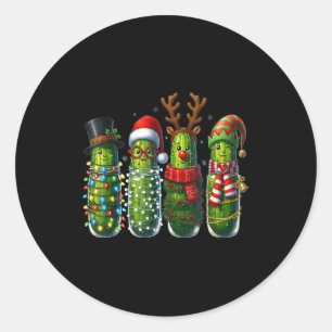 Cute Christmas Ckle Squad Funny Family Holiday Cos Classic Round Sticker