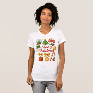 Cute Christmas Clipart Family Tee Gift