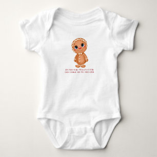 Cute christmas cookie baby bodysuit
