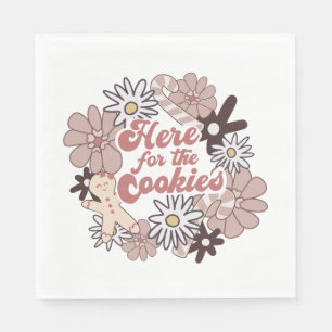 Cute Christmas Cookie Exchange Party Napkin