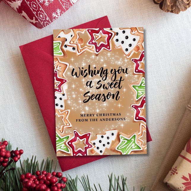 Cute Christmas Cookies  Holiday Card (Creator Uploaded)