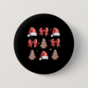 Cute Christmas Coquette Bow Xmas Pajamas Family Ma 6 Cm Round Badge