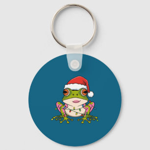 Cute Christmas Coqui Frog _ Holiday Puerto Rican L Key Ring
