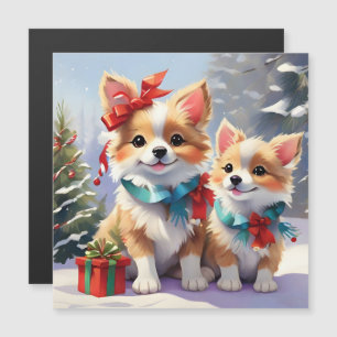 Cute Christmas Corgis Holiday Delight