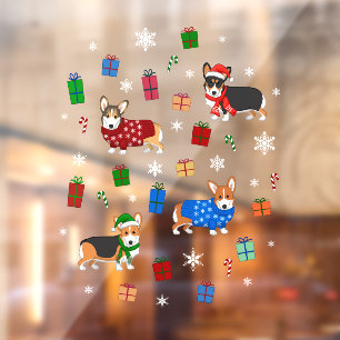 Cute Christmas Corgis in Hats & Sweaters