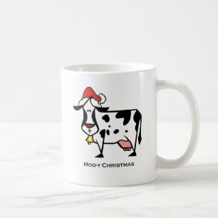 Cute Christmas Cow Mug
