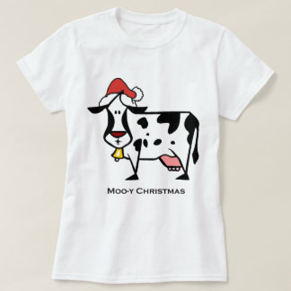 Cute Christmas Cow T-Shirt