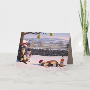 Cute Christmas critter Card