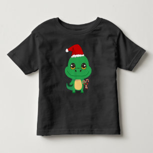 Cute Christmas Crocodile Toddler T-Shirt