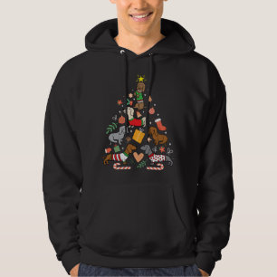 Cute Christmas Dachshund Tree Clothes Dog Lover Ho Hoodie