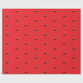cute christmas dachshund  wrapping paper