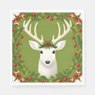 Cute christmas deer  napkin