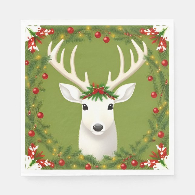 Cute christmas deer  napkin (Front)