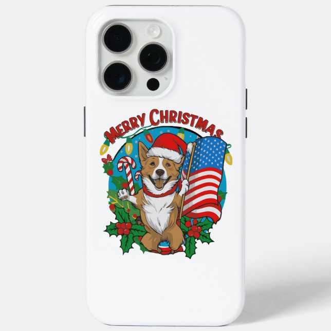 Cute Christmas Dog Case-Mate iPhone Case (Back)