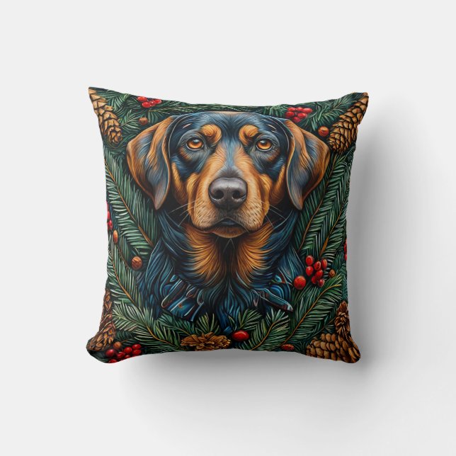 Cute christmas dog cushion (Front)