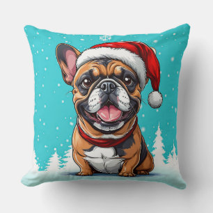 Cute christmas dog cushion