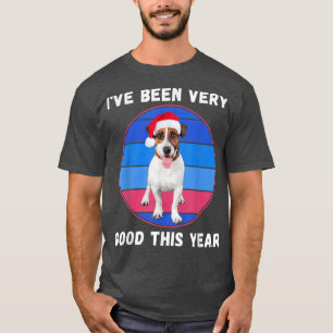 Cute Christmas Dog Lovers Jack Russell in a Santa T-Shirt