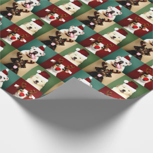 Cute Christmas Dog Photos Holiday Wrapping Paper