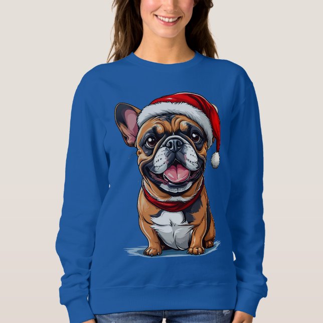 Cute christmas dog sweatshirt (Front)
