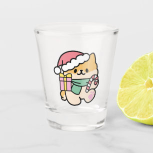 Cute Christmas Dog - Yappy Howlidays  Shot Glass