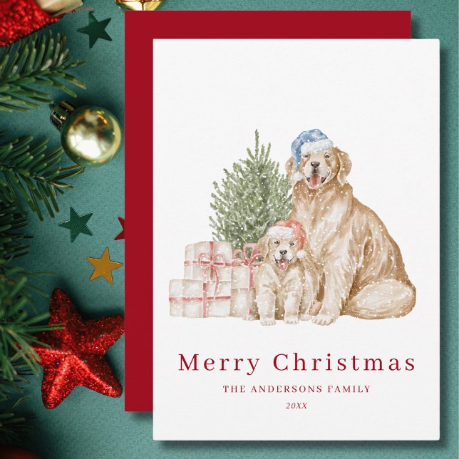 Cute Christmas dogs Christmas Holiday Card (Creator Uploaded)